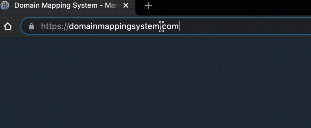 URL Bar Forcing Visitor to Mapped Domain